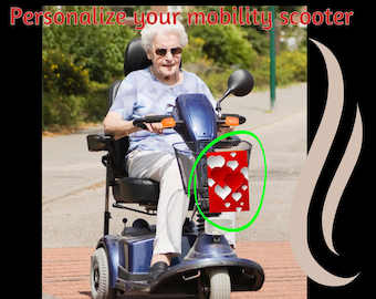 Personalized Mobility Scooter Banner: Custom Name Plate, Scooter Decoration
