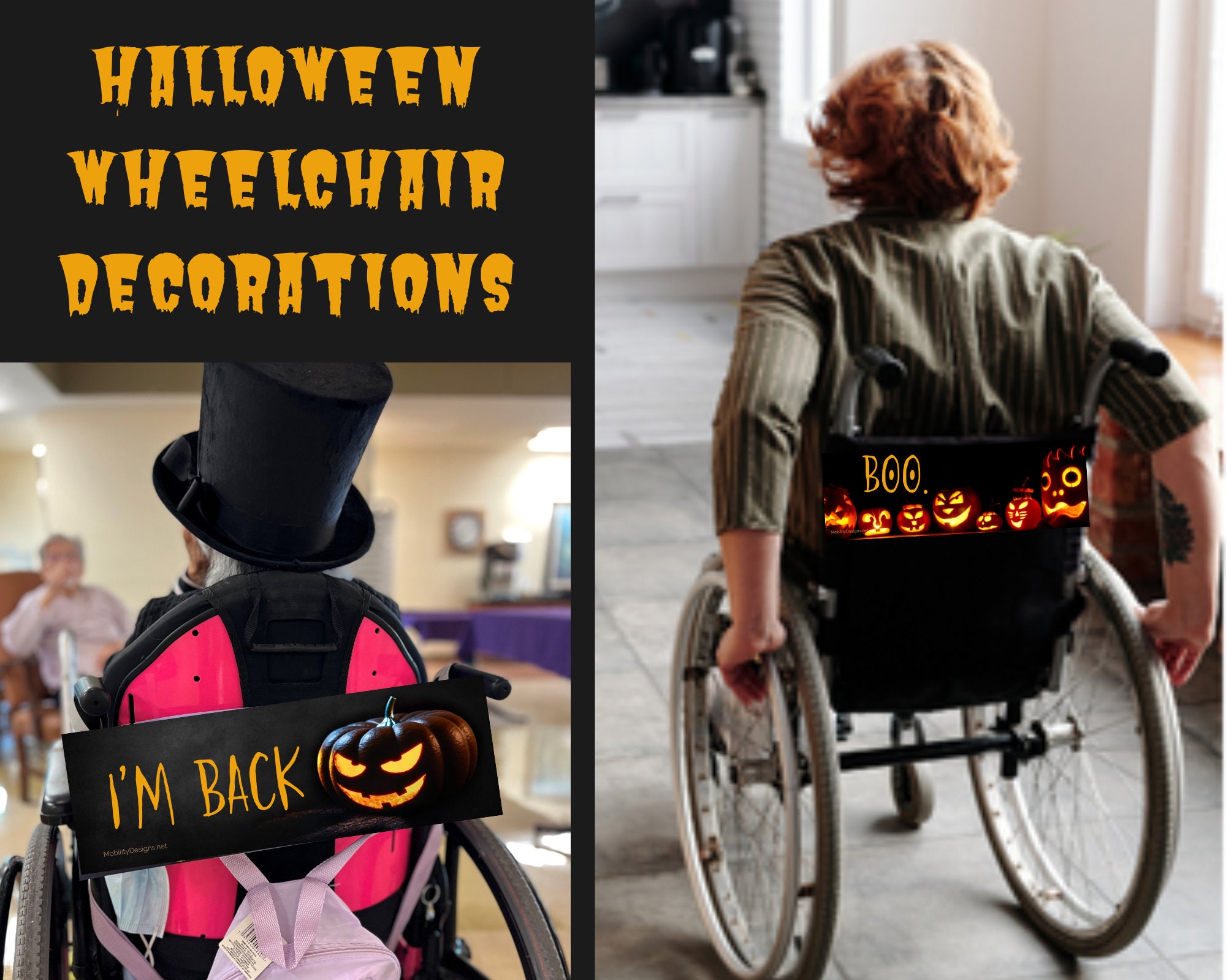 Halloween Wheelchair Decoration Disabled Halloween Costume Etsy