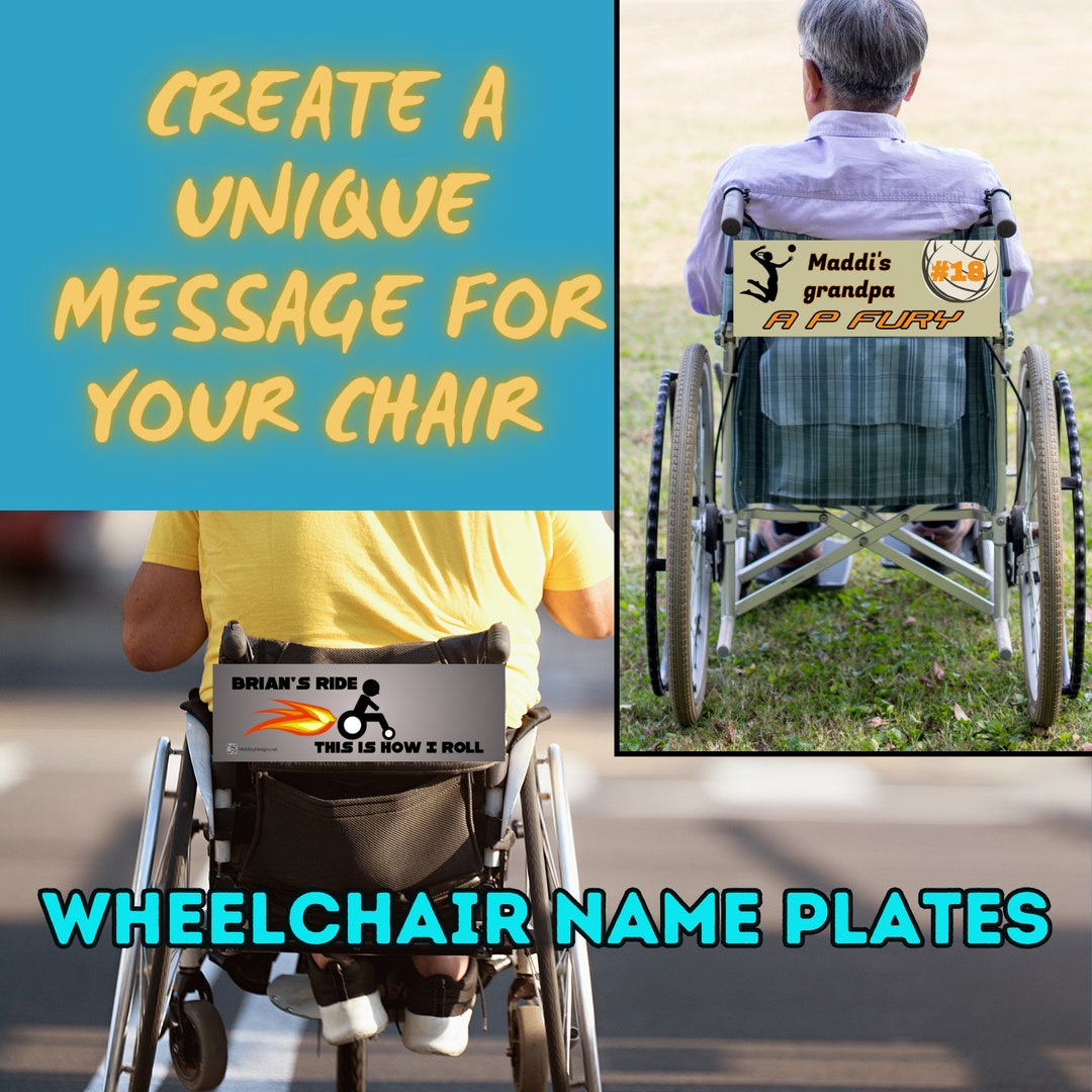 Personalized Wheelchair Accessory Funny Wheelchair License Plate personalized-wheelchair-accessory-funny-wheelchair-license-plate