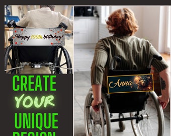 Personalized Wheelchair Banner: Custom Wheelchair Accessory