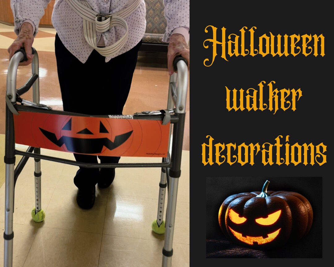 Halloween Walker Decoration Scary Rollator Walking Frame Etsy