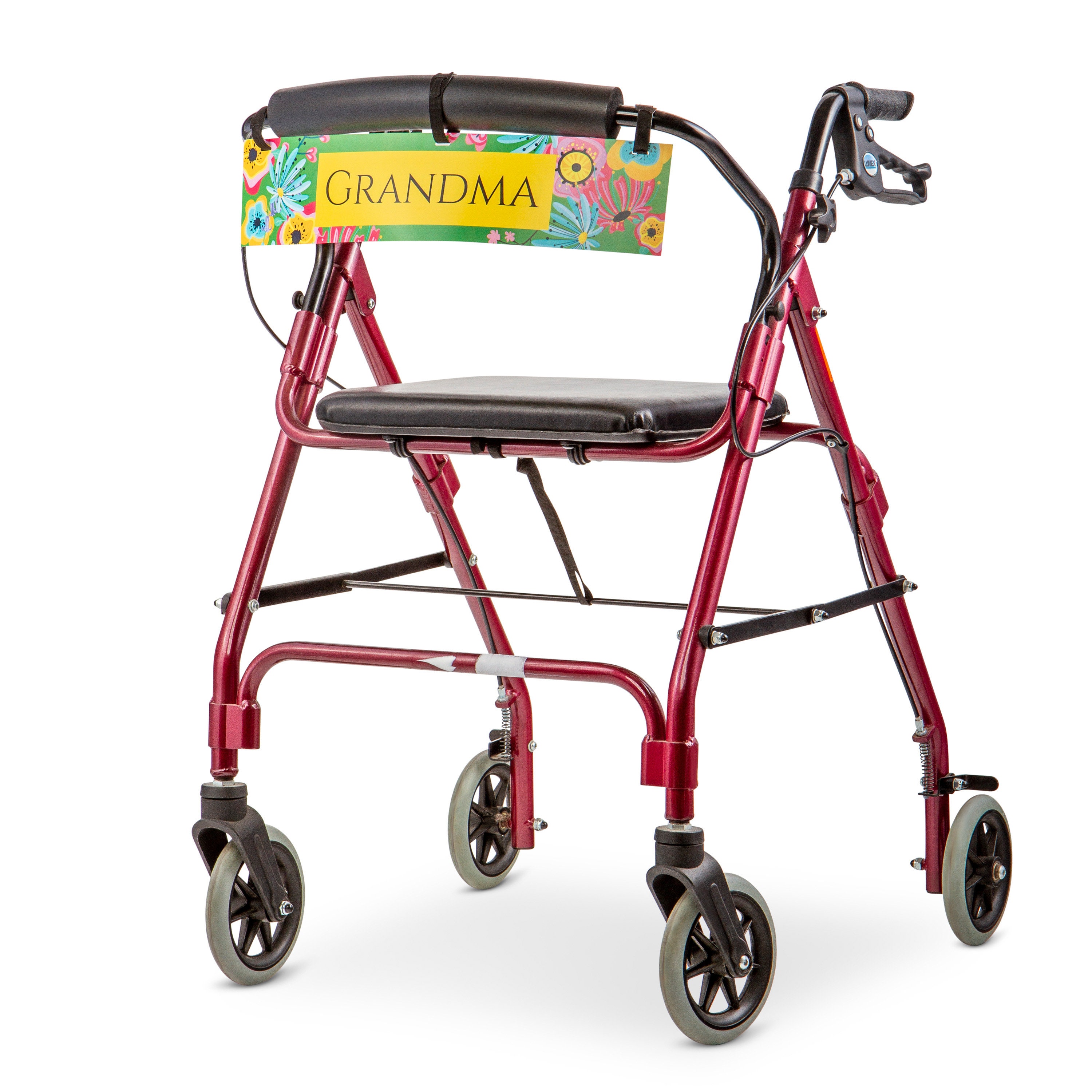 Personalized Rollator Name Plate, Walker Identification, Rollator