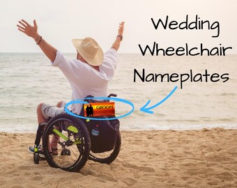 Wedding Wheelchair Banner: Personalized Celebration Decor