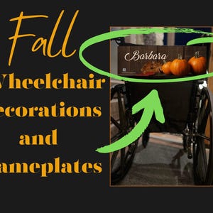 Assisted living gift for fall, Nursing home Thanksgiving gift, rollator nametag, Fall gift, Thanksgiving gift for grandma, walker decoration