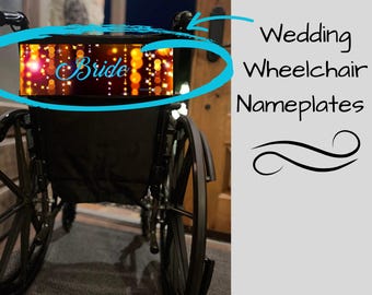 Wedding Wheelchair Banner: Personalized Celebration Decor