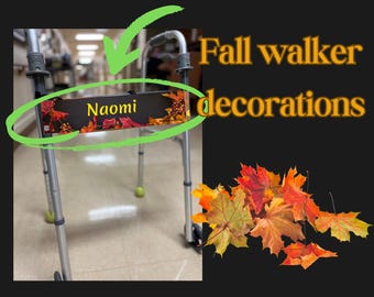 Personalized Fall Walker Banner, Thanksgiving Decoration