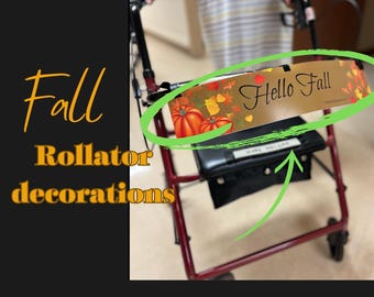 Fall Rollator Banner, Nursing Home Thanksgiving Decoration