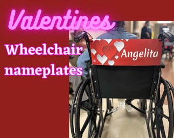 Valentine's Wheelchair Banner: Personalized Decoration