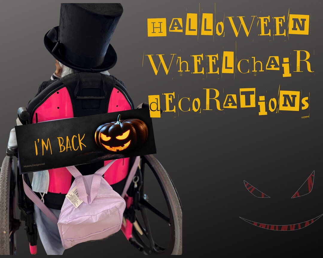 Halloween Wheelchair Decoration Disabled Halloween Costume Etsy