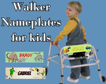 Personalized Walker License Plate: Fun Kid's Walker Accessory