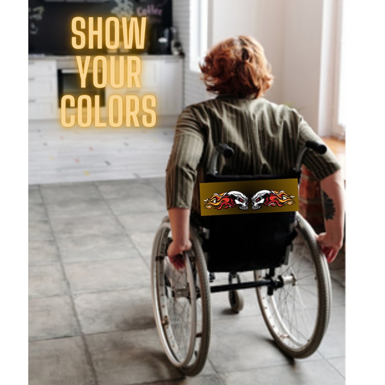 Personalized Wheelchair Accessory, Wheelchair Nametag, Personalized