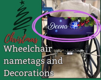 Personalized Christmas Wheelchair Banner: Holiday Decoration