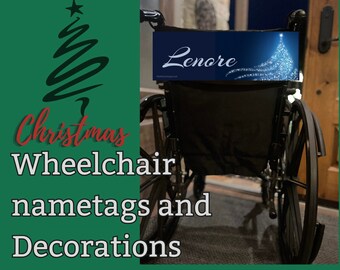 Wheelchair accessory for Christmas, wheelchair decoration for Christmas, handicapped wheelchair decoration, power wheelchair Christmas decor