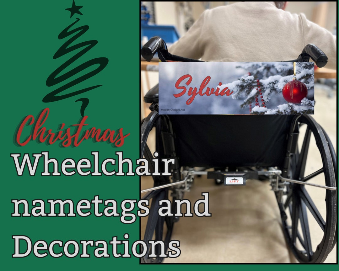 Wheelchair Accessory for Christmas, Wheelchair Decoration for Christmas