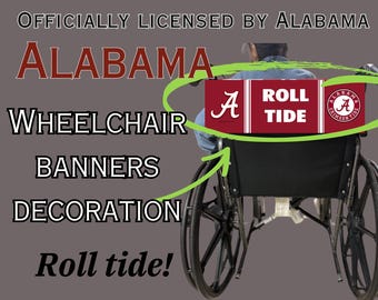 Alabama Wheelchair Banner: Roll Tide Sports Decoration