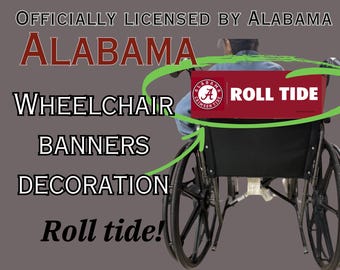 Alabama Wheelchair Banner: Roll Tide Sports Decoration