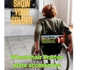 Personalized Wheelchair Banner: Custom Wheelchair ID, Disability Accessory