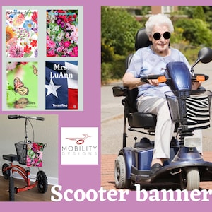 Personalized electric scooter accessories-knee scooter decoration-disability scooter license plate-personalized handicap scooter name plate