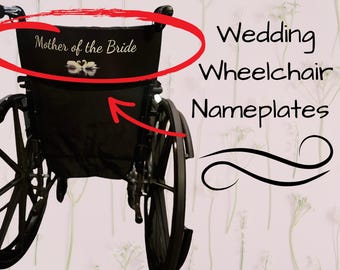 Personalized Wedding Wheelchair Banner: Waterproof Decoration