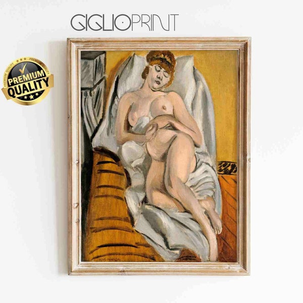 Henri MATISSE FEMME NUE Matisse Print Matisse Canvas Schilderij Matisse Wall Art Tentoonstelling Poster Famous Gallery WallArt Print Housewarming