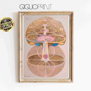 HILMA af KLINT TREE 1 Hilma Af Klint Print Hilma Af Klint Poster Canvas wall Art, Contemporary wall Art Abstract Art Modern Art, art prints