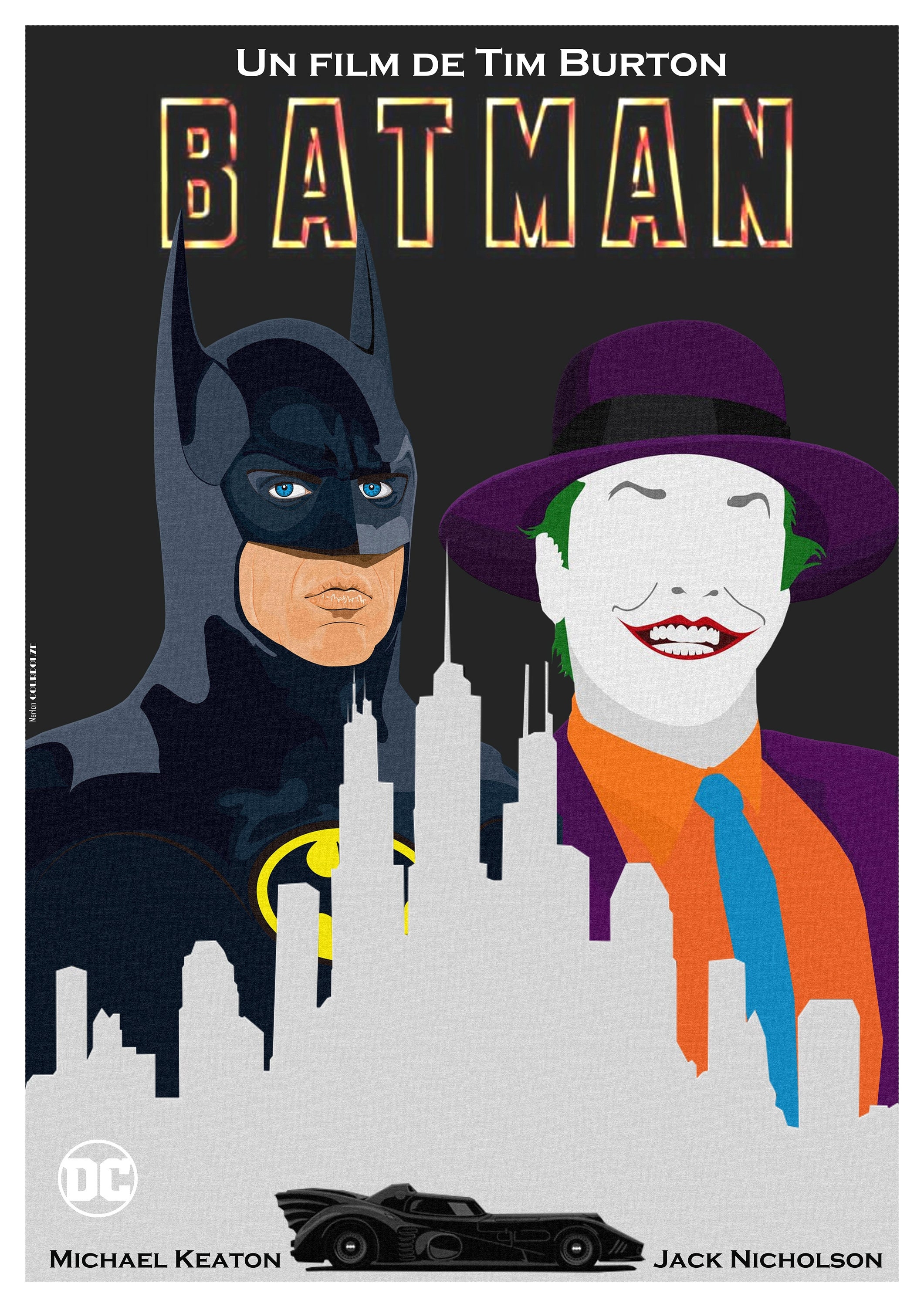 Poster of Tim Burton's Batman Movie - Etsy