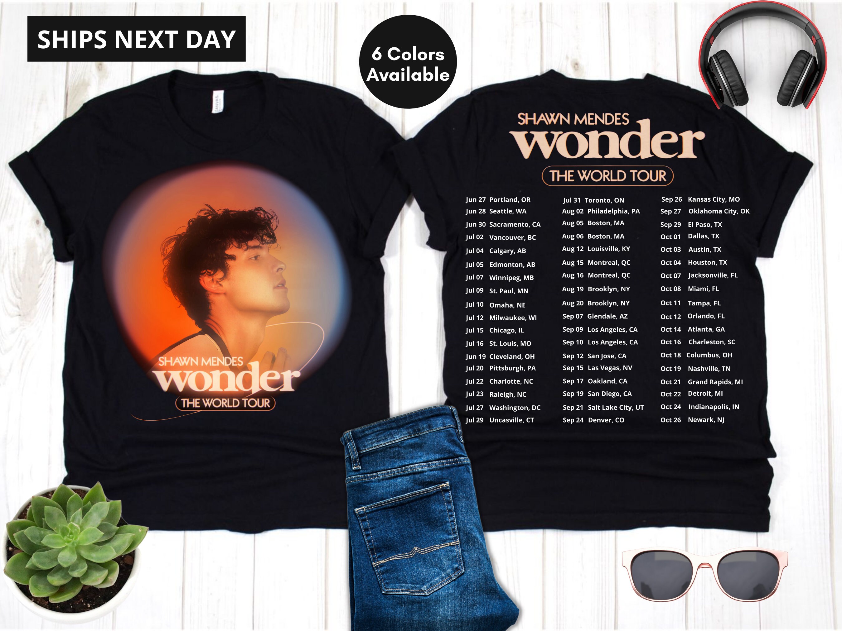 Shawn Mendes Wonder North America Tour 2022 Unisex T-shirt - Etsy