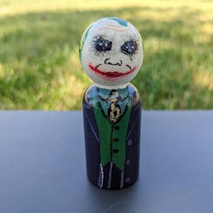 The Joker (The Dark Knight) peg doll hand painted DC villain