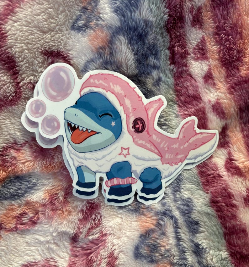Jeff the Land Shark Fan Art Marvel Rivals Vinyl Sticker - Etsy
