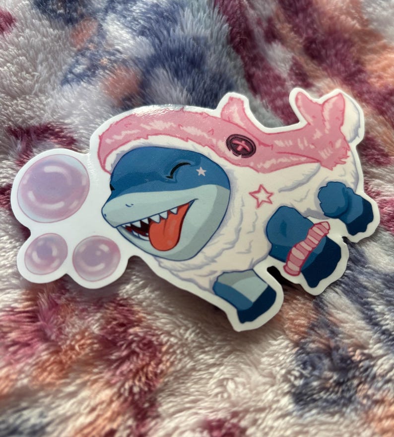Jeff the Land Shark Fan Art Marvel Rivals Vinyl Sticker - Etsy