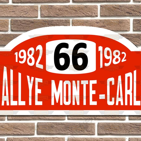 Plaque personnalisée Rallye de Monte-Carlo Enseigne de garage WRC Homme des cavernes Bar