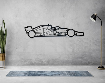 Racing Car Metal Silhouette Wall Art