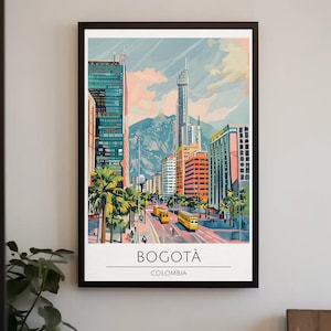 Bogota Colombia Metal Poster Sign Wall Plaque Garage Sign Bar Sign Man Cave