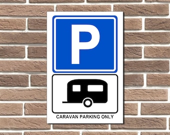 Alleen caravanstalling metalen bord garage, bar, winkel, bord mancave