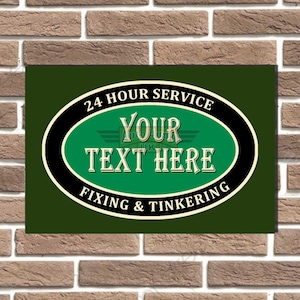 Personalised Metal Sign Man Cave Wall Plaque Garage Sign Bar Sign