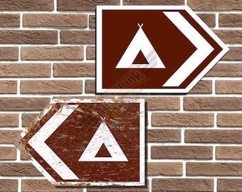 Campsite Camping British Tourist Style Metal Road Sign Man Cave Home Bar Garage Sign