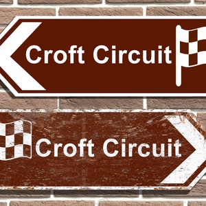 Croft Racing Circuit Sign - Etsy