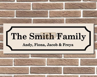Personalised Family Name Style Metal Street Sign Man Cave Sports Bar Garage Sign