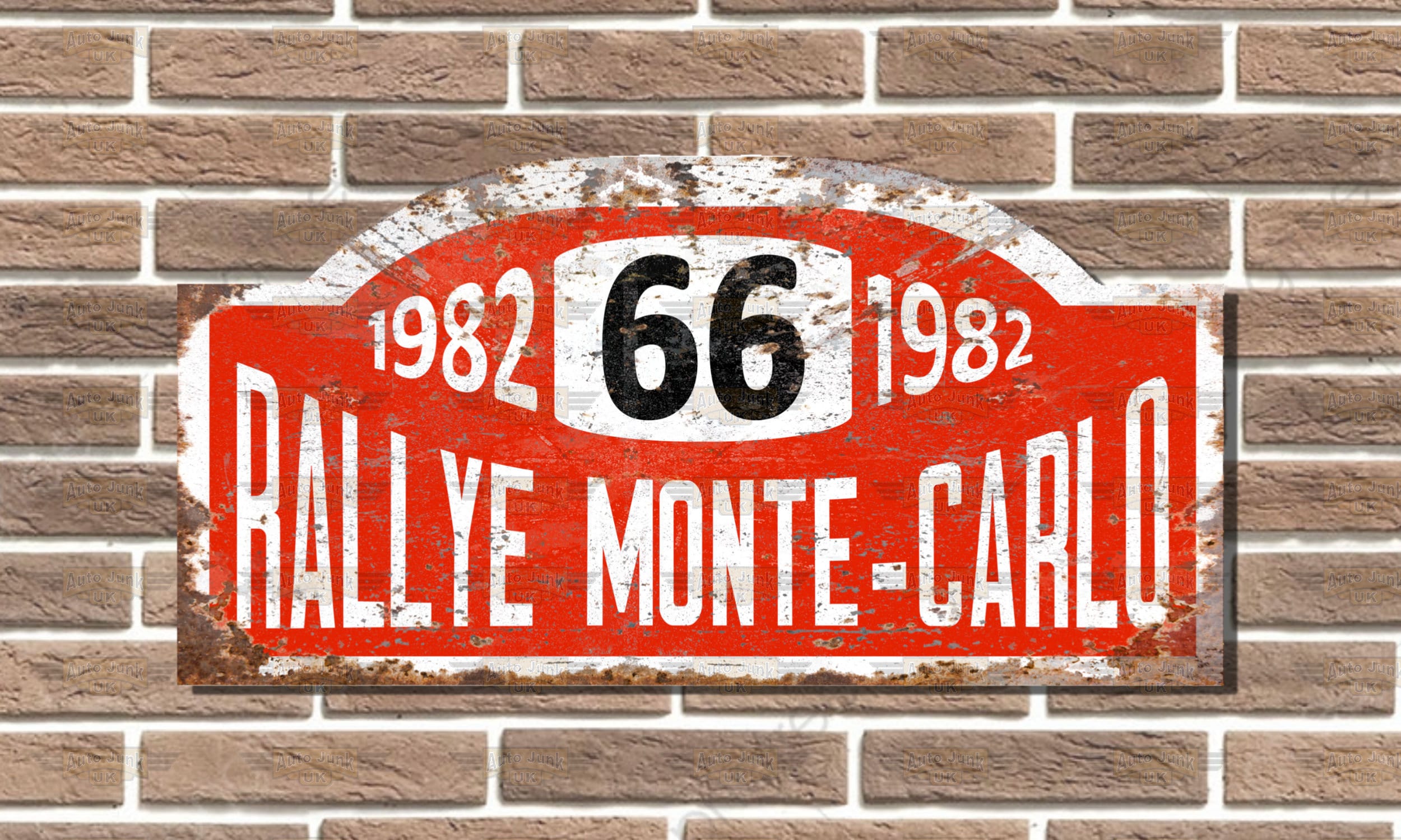 ラリーモンテカルロ　看板 DUNLOP ラリーモンテカルロ DUNLOP ステッカー : ミニマルヤマ