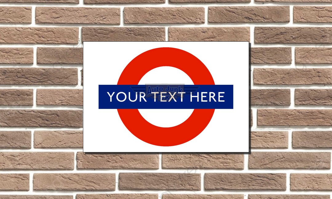 Personalised Railway Tube Sign Metal Train Sign Man Cave Garage Sign ...