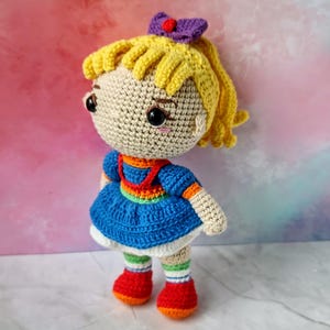 Crochet Rainbow Brite Inspired Doll Handmade