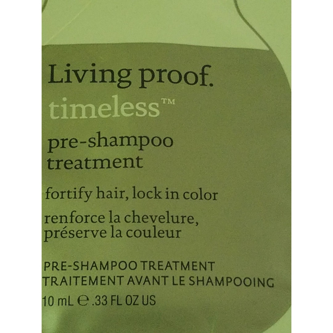 Living Proof Timeless Preshampoo Treatment 0.33 Fl Oz Travel Etsy