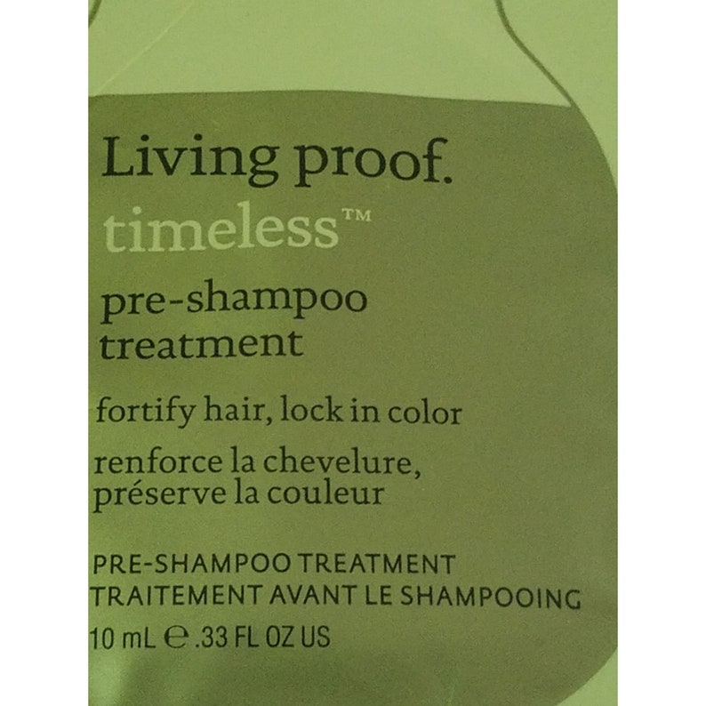 Living Proof Timeless Preshampoo Treatment 0.33 Fl Oz Travel Etsy