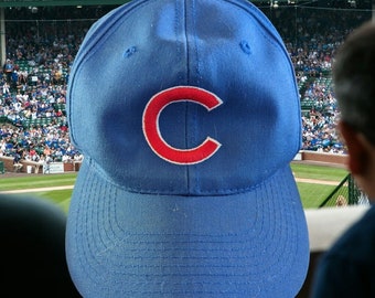 Casquette vintage bleue des Chicago Cubs de la MLB Autograp