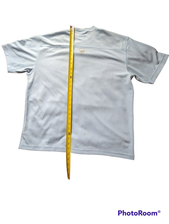 Men's Columbia Tee Shirt Performance Fishing Gear Light Blue 100% Polyester  Medium -  Canada