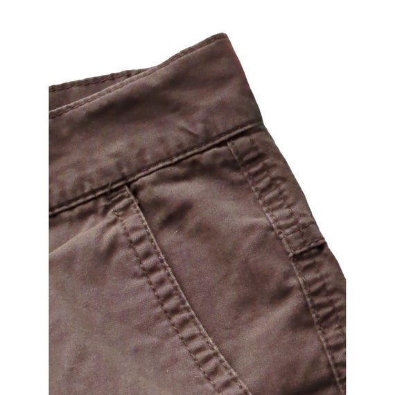 ThePlusStore Mens Columbia Sportswear Co Fishing Shorts Brown Cargo Cotton 6 Pocket Zipper 36