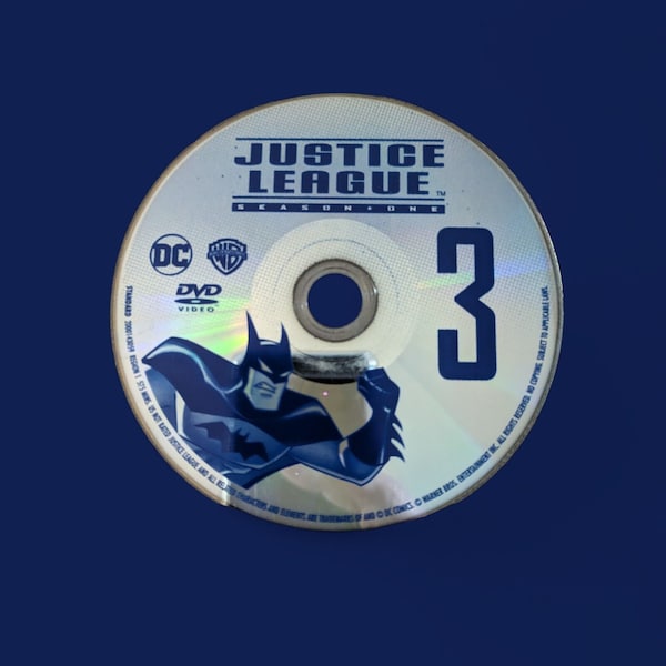 Justice League Season 1 Disc 3 DVD Loose Replacement Batman DC Comics Superman