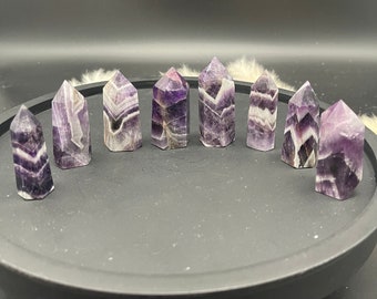 High Quality Chevron Amethyst Towers