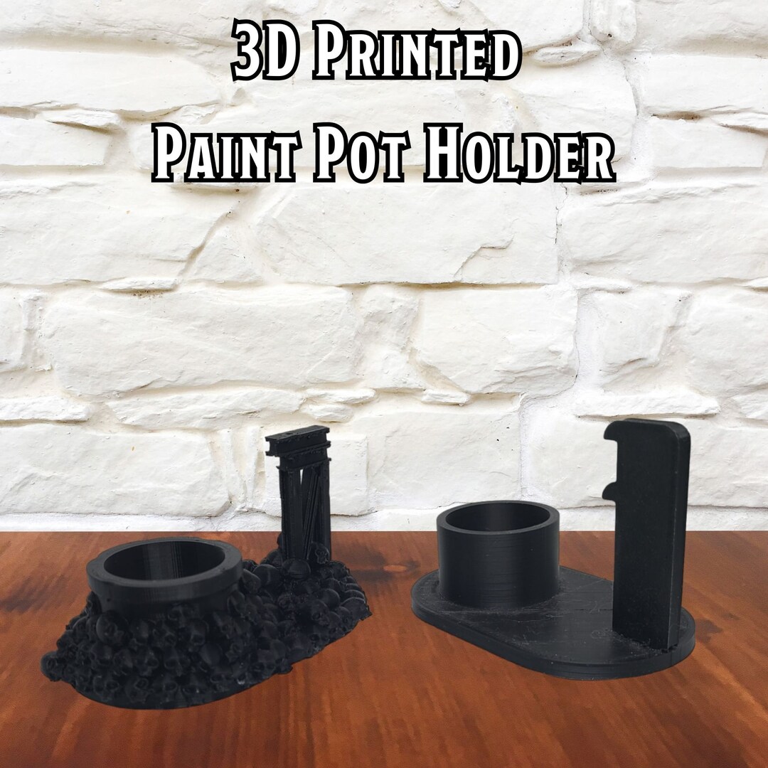 Paint Pot Holder 3D Printed FDM 3d Print Warhammer 3d Print Etsy