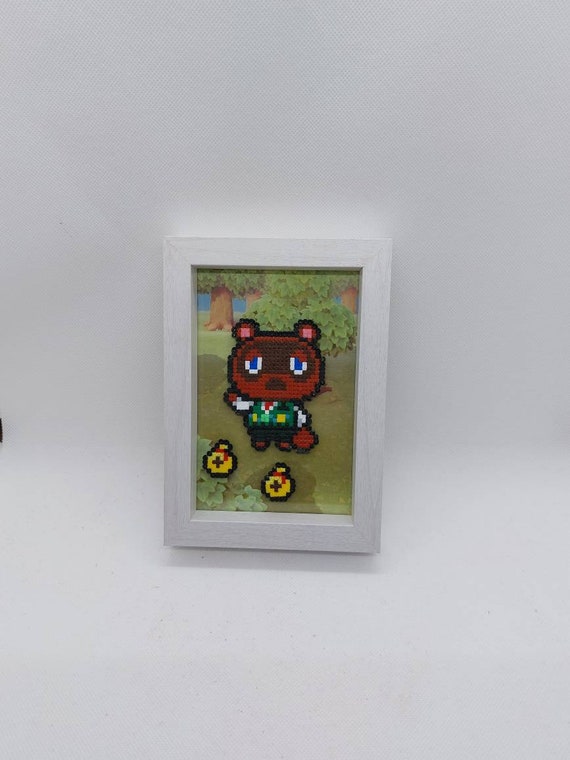 Pixel Art Frame Animal Crossing tom Nook Etsy